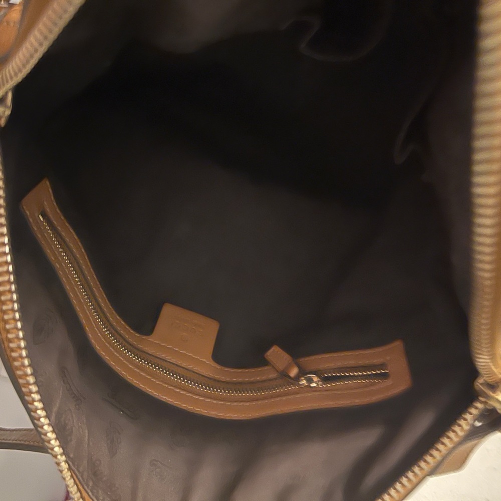 Gucci Satchel Cognac Leather Shoulder Bag - Picture 6 of 7